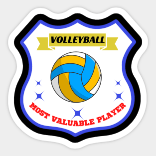 most valuable player volleyball Sticker